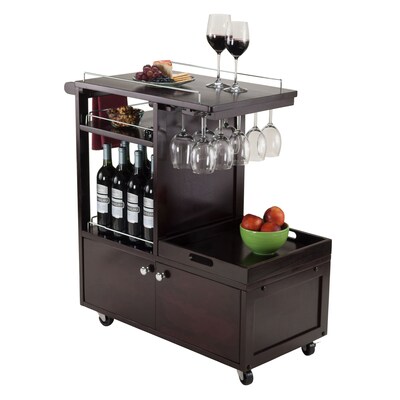 Winsome 34"W Galen Entertainment Cart Espresso (92430)