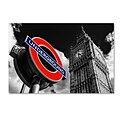 Trademark Fine Art Philippe Hugonnard Underground London 12 x 19 Canvas Stretched Art Print (190836053032)