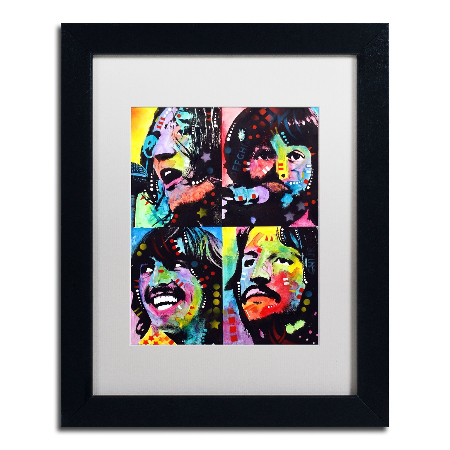 Trademark Fine Art Dean Russo Beatles 11 x 14 Matted Framed (190836166091)