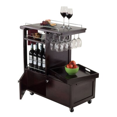 Winsome 34"W Galen Entertainment Cart Espresso (92430)
