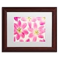 Trademark Fine Art Cora Niele Cerise Pink Tulips 11 x 14 Matted Framed (190836257041)