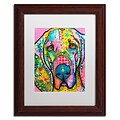 Trademark Fine Art Dean Russo Bloodhound 11 x 14 Matted Framed Art Print (190836138609)