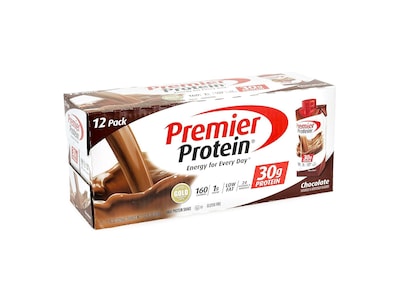 Premier Protein Chocolate Protein Drink, 11 Fl. Oz., 12/Pack (220-00627)