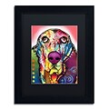 Trademark Fine Art Dean Russo Basset 11 x 14 Matted Framed (190836159789)