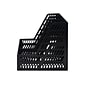 Advantus 10.25"H x 10"W x 10.25"D Plastic Magazine Holder, Black, Each (34091)