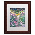 Trademark Fine Art David Lloyd Glover Garden Path of Cosmos 11 x 14 Matted Framed (190836228188)