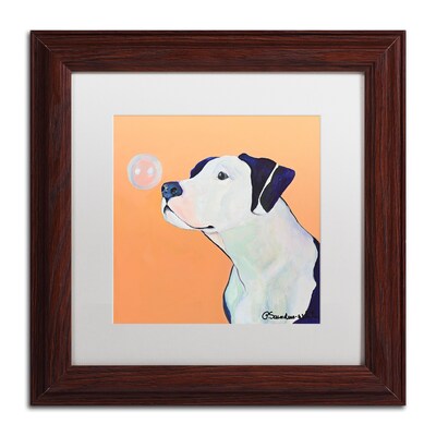 Trademark Fine Art Pat Saunders-White Fascination 11 x 11 Matted Framed (190836060139)