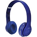 2BOOM HPBT345B Thunder Bluetooth Over-Ear Headphones with Microphone (Blue)