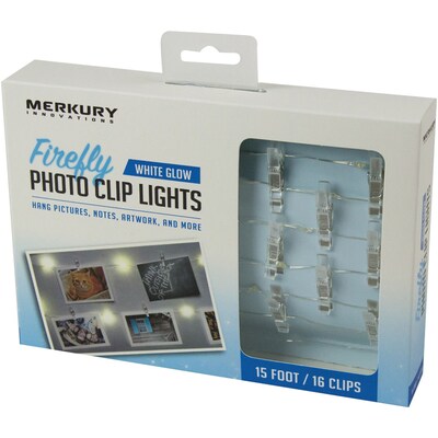 LED Firefly Photo Clip Lights, 15ft