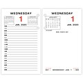 2020 AT-A-GLANCE 3 1/2 x 6 Daily Loose-Leaf Desk Calendar Refill (E017-50-20)