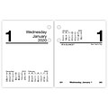 2020 AT-A-GLANCE 3 x 3 3/4 Compact Daily Loose-Leaf Desk Calendar Refill (E919-50-20)