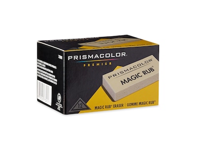 Prismacolor Magic Rub Erasers, Ivory, Dozen (73201)