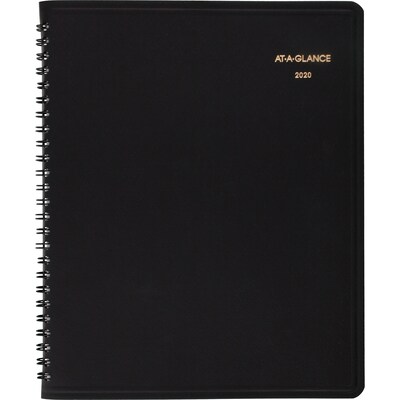 2020 AT-A-GLANCE 8 x 10 Monthly Planner Black (70-130-05-20)