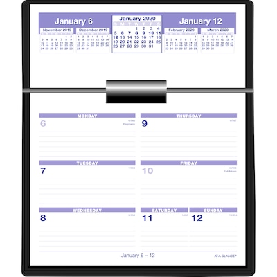 2020 AT-A-GLANCE 5-5/8 x 7 Flip-A-Week Weekly Refill (SW705X-50-20)