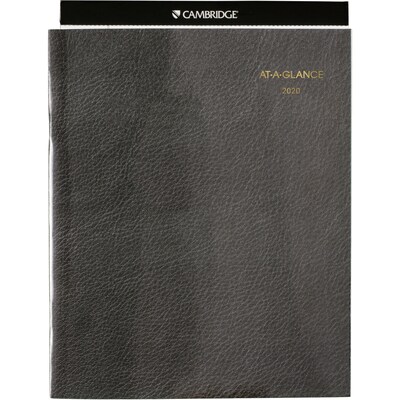 2020 AT-A-GLANCE 9 x 11 Monthly Padfolio Refill Executive Black (70-909-10-20)