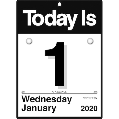 2020 AT-A-GLANCE 6 x 6 “Today Is” Daily Wall Calendar (K1-00-20)