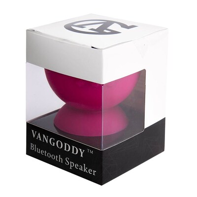 Vangoddy Compact Portable Bluetooth Suction Speaker Pink