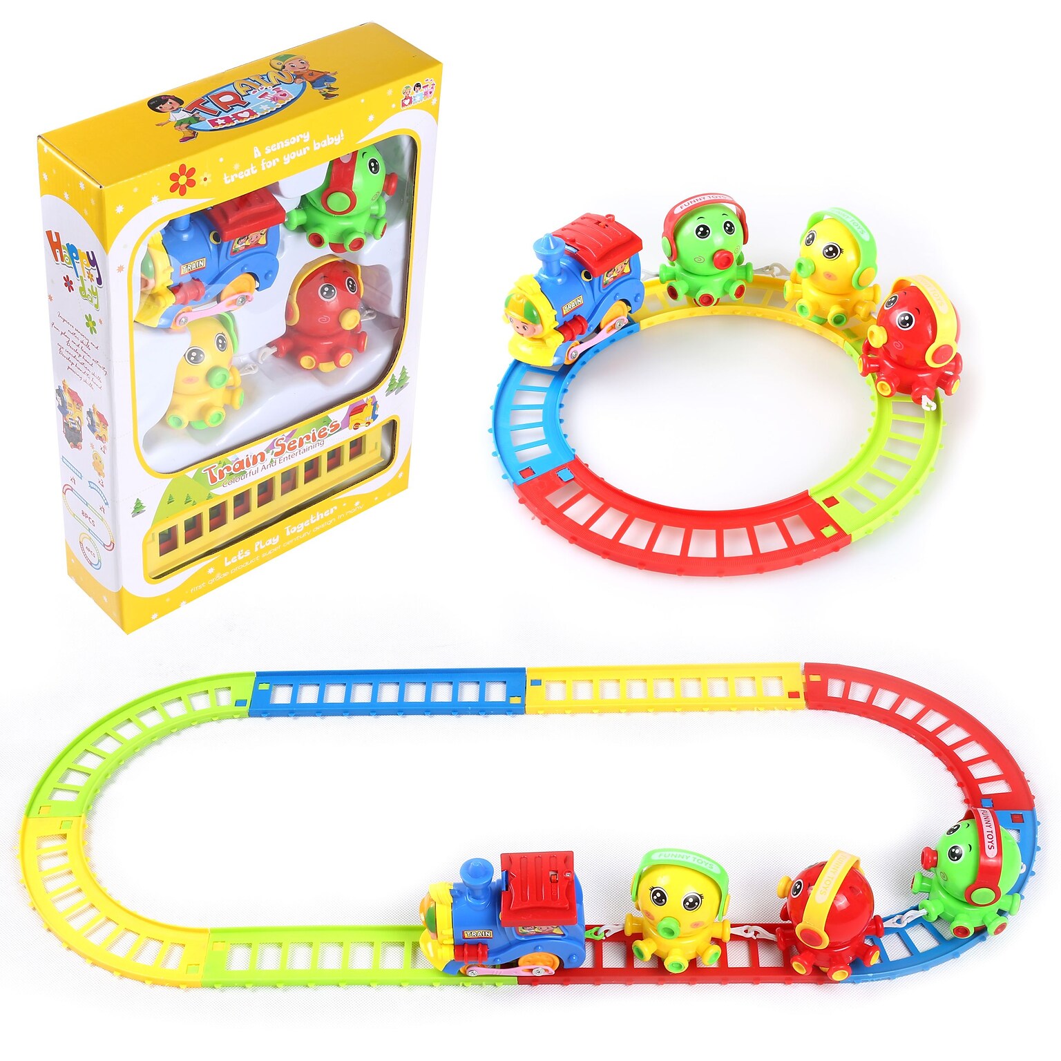 BlueBlockFactory Musical Octopus Animal Friend and Train and Track Play Set 3 to 10 years old