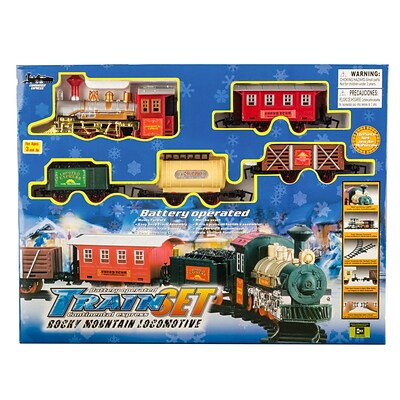 BlueBlockFactory Rocky Mountain Train and Carriage Play Set