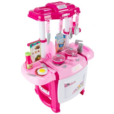 BlueBlockFactory Jumbo Kitchen Play Set Pink,1