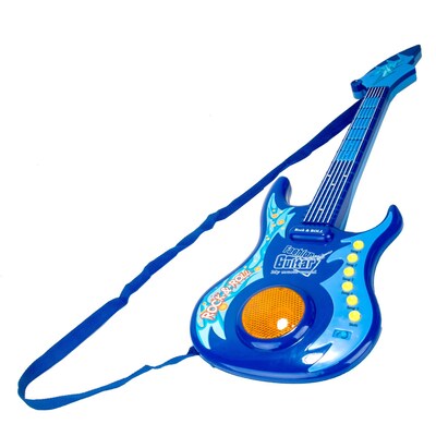 BlueBlockFactory Musical Rock n Roll Guitar Toy Set Blue