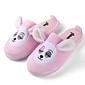 Aerusi Women Home Spa Plush Slipper Teddy Pink Bear Size 7 - 8