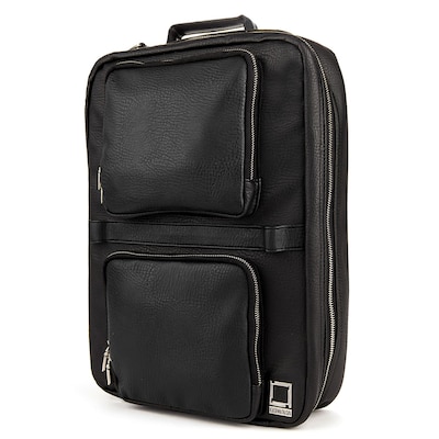 Lencca Quadra 15.6" Laptop Messenger Bag Backpack Black