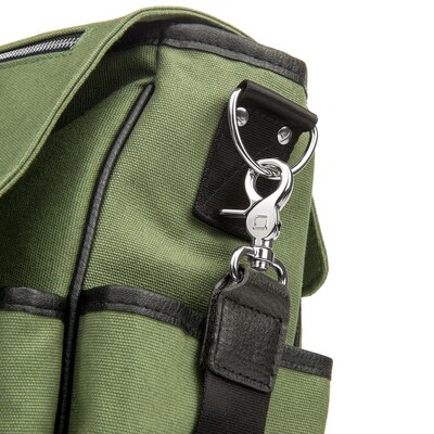 Lencca Camma SLR DSLR Canvas Camera Messenger Bag, Green (LENLEA401)