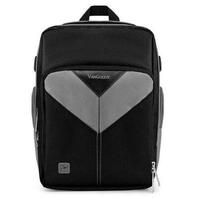 Vangoddy Sparta SLR DSLR Camera Backpack Black Grey