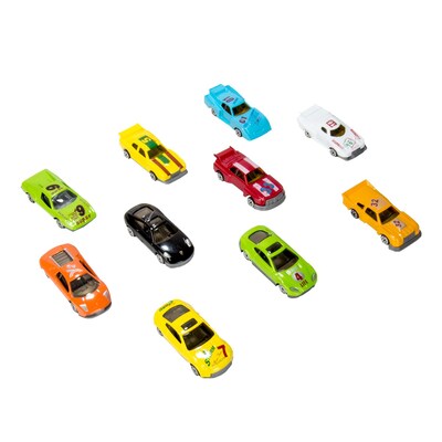 Blue Block Factory Racer Sports Car Die-Cast Metal Play Set