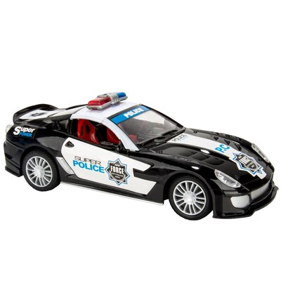 Blue Block Factory Remote Control Police Cruiser Car Black
