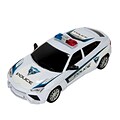Blue Block Factory Friction Power Police Cruiser Car White