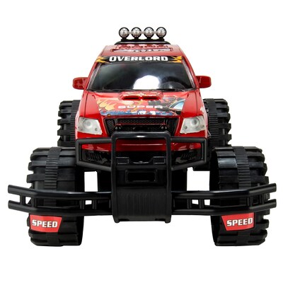 Blue Block Factory Ultimate Rugged Friction Power Monster Truck Red