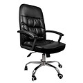 SumacLife 075 Tall High Back Executive Chair Leather Black
