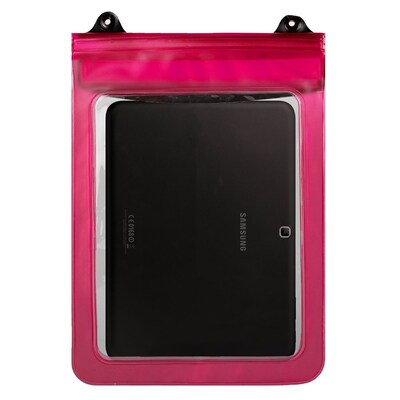 SumacLife Waterproof Pouch Case Pink For use with 10 Inch Tablets