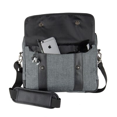 Vangoddy Chrono Grey Laptop Messenger Bag 11 Inch 12 Inch