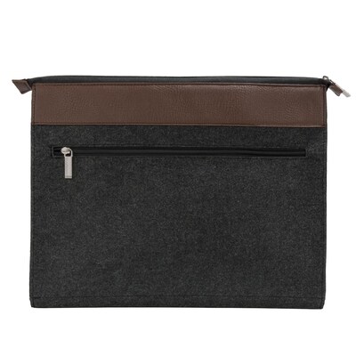 Vangddy Exo Woolen Felt Laptop Sleeve 15.6 Inch Brown