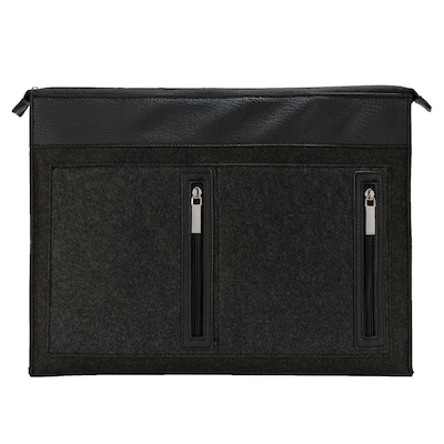 Vangddy Exo Woolen Felt Laptop Sleeve 17.3 Inch Black