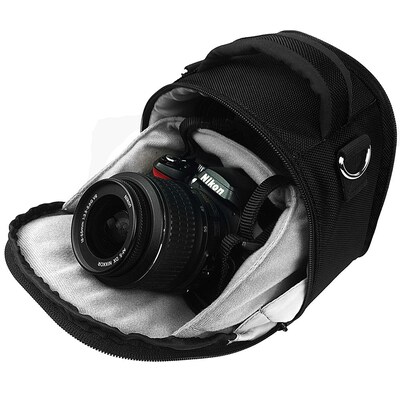 Vangoddy Laurel Black Sport and Action Camera Compact Camera Mirrorless Camera Case
