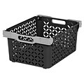 IRIS® Large Decorative Basket, 2 Pack, Black (586105)