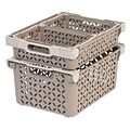 IRIS® Decorative Basket Combination, 4 Pack, Tan (586110)