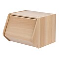 IRIS® Stack Box with Door, Light Brown (596000)