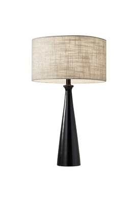 Adesso® Linda Incandescant Table Lamp, Black (1517-01)