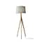 Adesso Eden 59.25H Wood Floor Lamp with Drum Shade (3208-12)