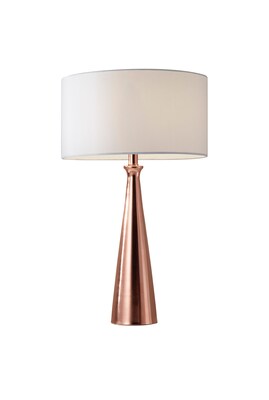 Adesso® Linda Incandescant Table Lamp, Shiny Copper (1517-20)