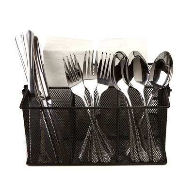 Mind Reader Metal Utensil Holders, Black, 2/Pack (2MESHBASK)