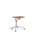 Unique Furniture Workpad Stand Up Height Adjustable Desk with Walnut Top (208-WAL)