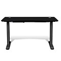 Unique Furniture Value Electric Height Adjustable Standing Desk 55 Black (75527-BL)