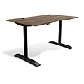 Unique Furniture 100 Collection Electric Height Adjustable Standing Desk 55 Walnut (75532-WAL)