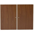Unique Furniture 100 Collection Set of Doors for Bookcase Walnut (A180-WAL)